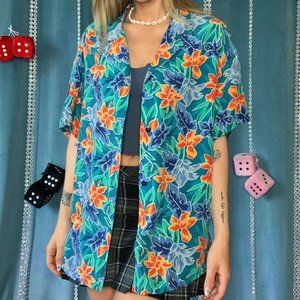 Vintage Jacqueline Ferrar Silk Vacation shirt